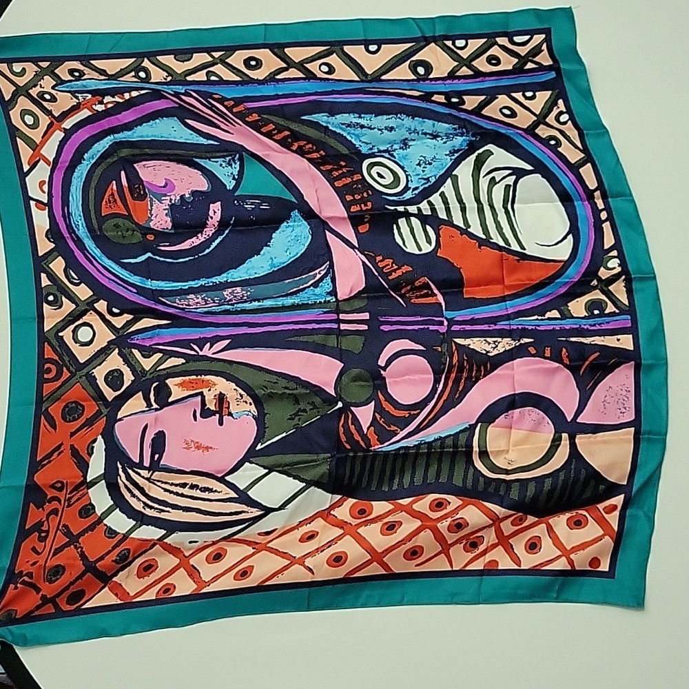 Vintage Picasso Girl Before a Mirror Large Scarf